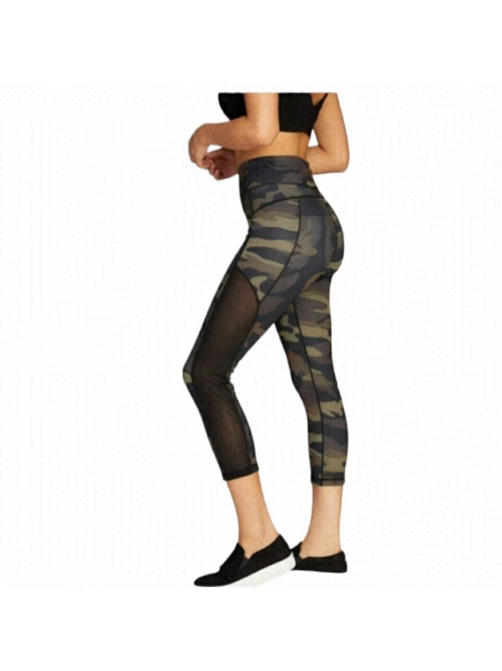 C’EST MOI 2 IN 1 LEGGINGS CAMO CONVERTS TO HEATHER BLACK